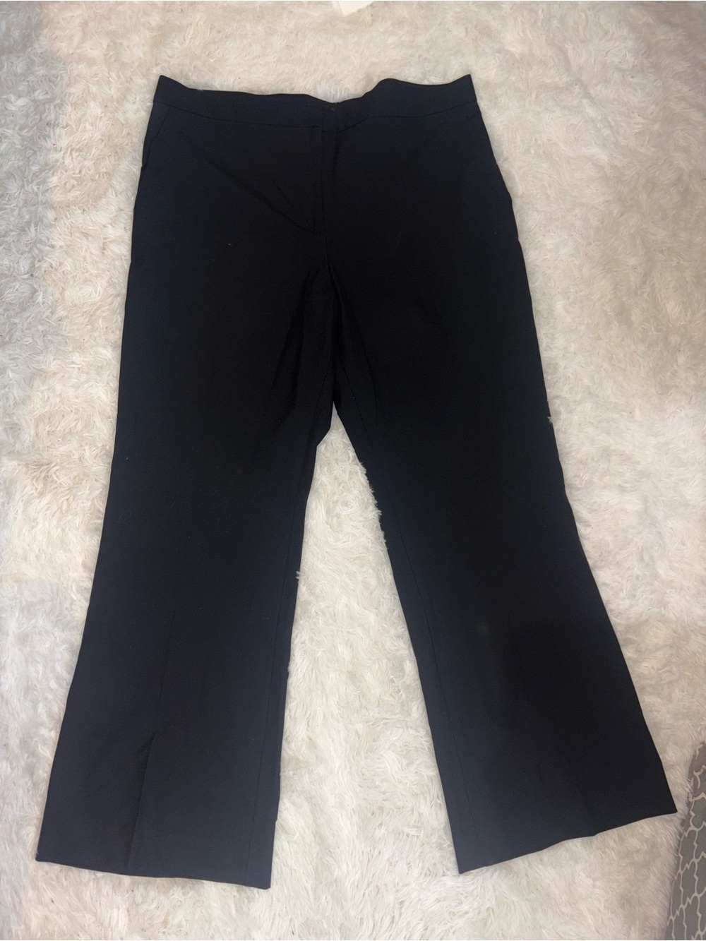 Ann Taylor Black Wide-Leg Dress Pants